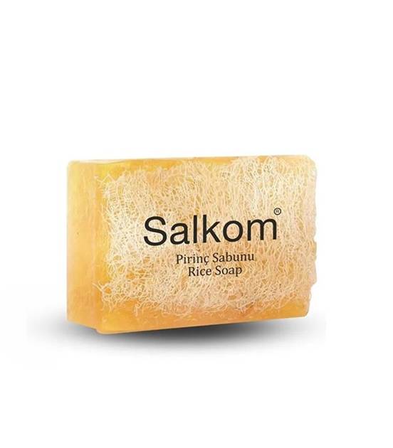 Salkom Doğal Kabak Lifli Pirinç Özlü Sabun